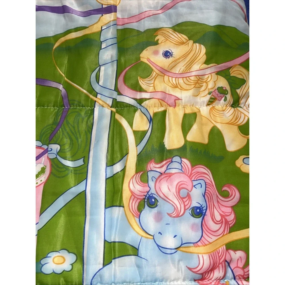 Vintage My Little Pony Maypole Sundae Best 1988 Hasbro Sleeping Bag G1 Ponies